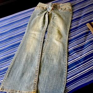 Hydraulic low rise wide bottom jeans size 5/6 excellent condition